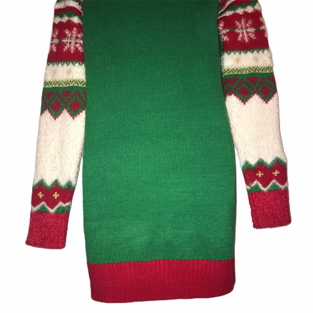 NWT It's Our Time Snowboarding Reindeer Tunic L - Picture 9 of 9